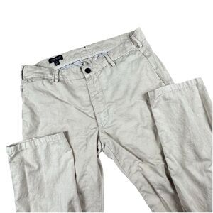 Peter Millar Crown Crafted Somerset Pant Men 32x34 Linen Stretch Beige Trouser